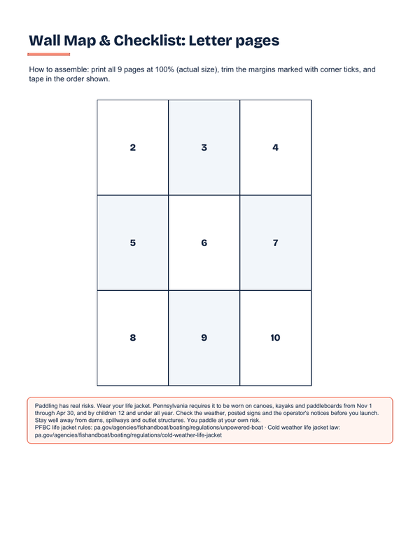Sample page: Letter tiles